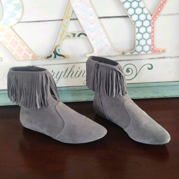 Sam Edelman Ursula fringe suede boots - Picture 1 of 6